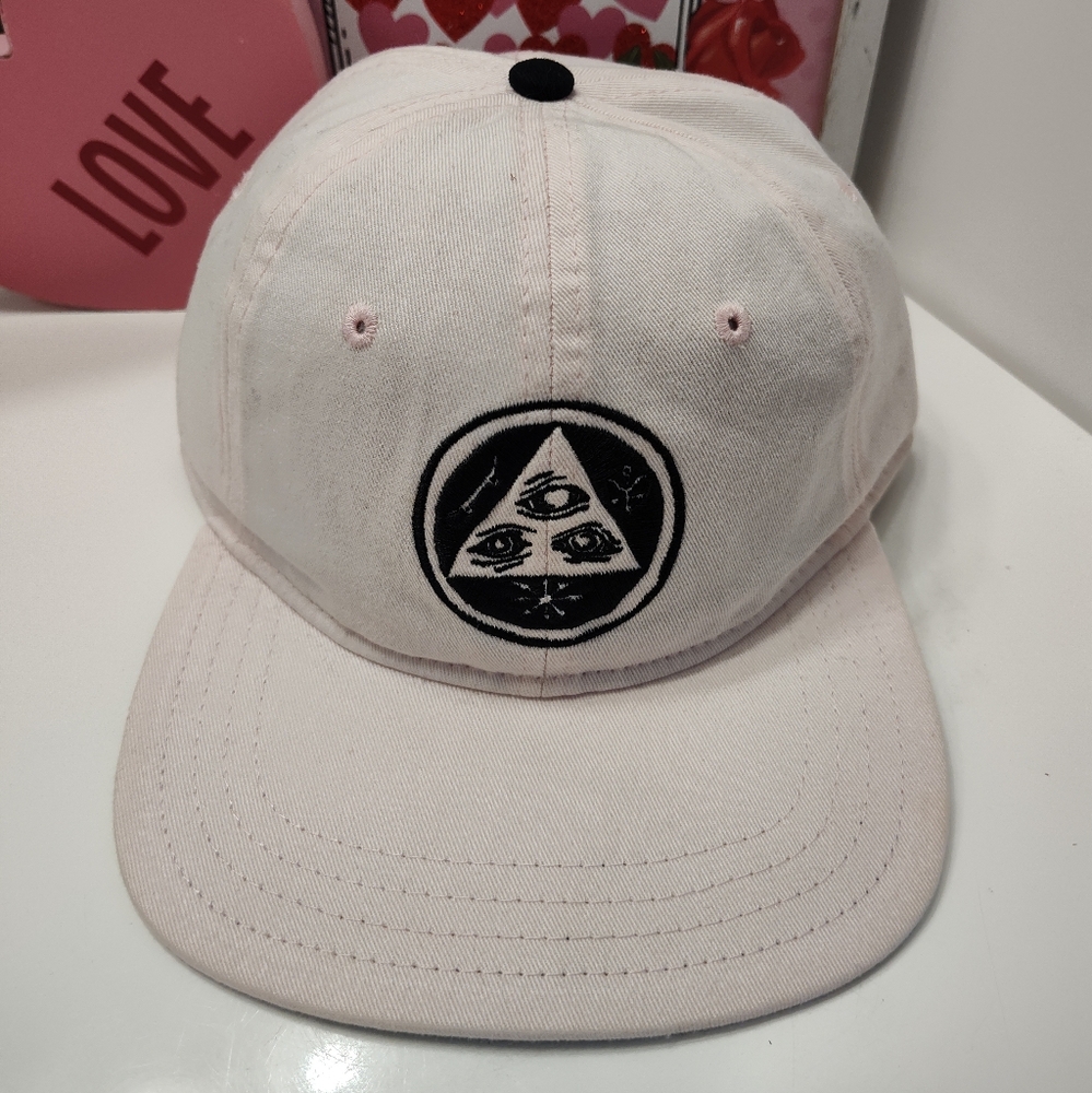 🩷NWT Welcome Skate Talisman Uncon Snap Baby Pink Adjustable Back Ball Cap, OSFM - Picture 2 of 14